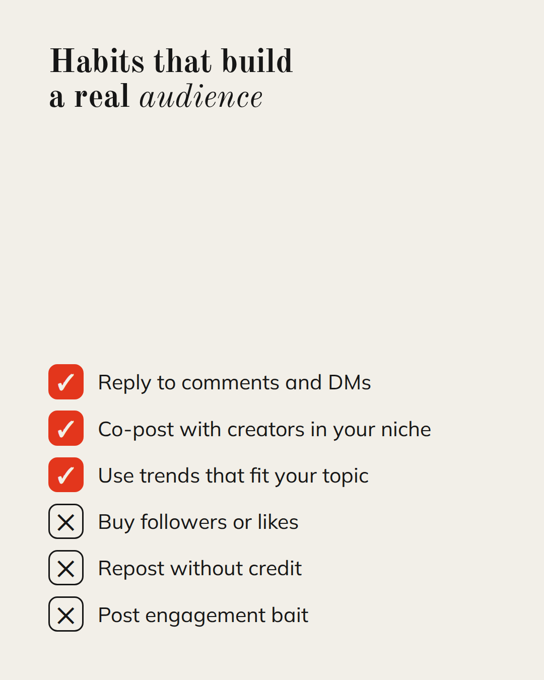 Simple text carousel, slide 6 of 9